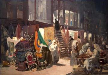 ジョージ・ラックス Painting - アレン・ストリート・ジョージが街並みのシーンを撮影